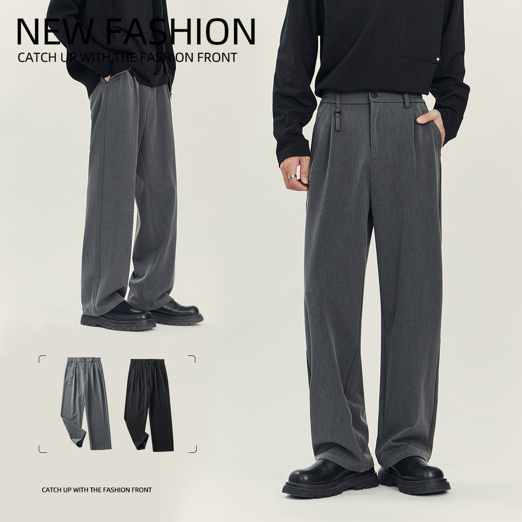 Business Casual Draping Suit Pants High-grade Loose Straight