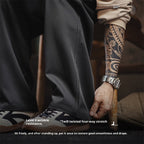 Non-ironing Anti-wrinkle Loose Straight Trousers Men