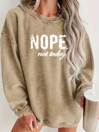 European American Fashion Floral Print Loose Version Long Sleeve T-shirt