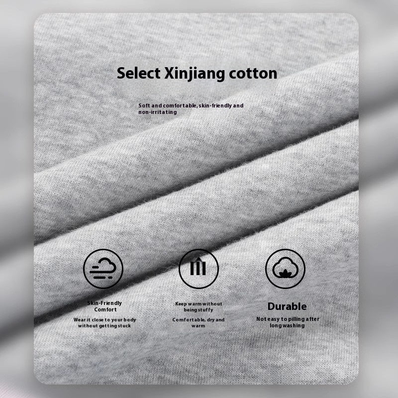 Gray Hooded Sweater For Women Fleece-lined Thick Loose Casual Sweatshirt