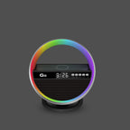 2024 New Multifunction RGB Night Light Wireless Charger Bluetooth-compatible Speaker Large G Ambience Light Home Decor