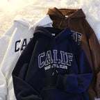 Wine Red Sweater Women's Loose White