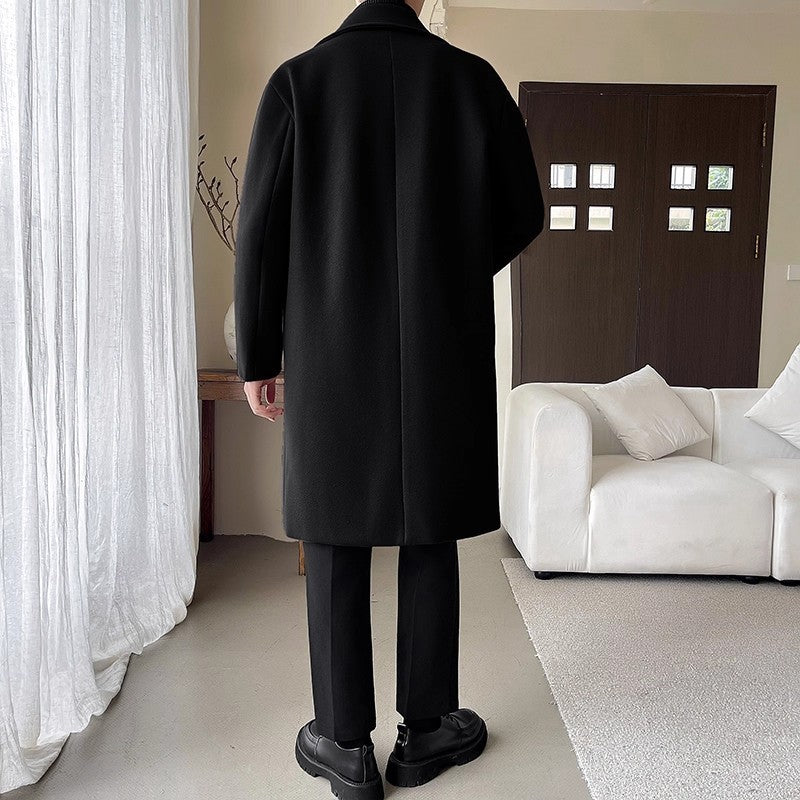 Affordable Luxury Style Mid-length Loose Trendy Woolen Coat