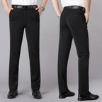 Middle-aged Loose Straight Suit Pants Man