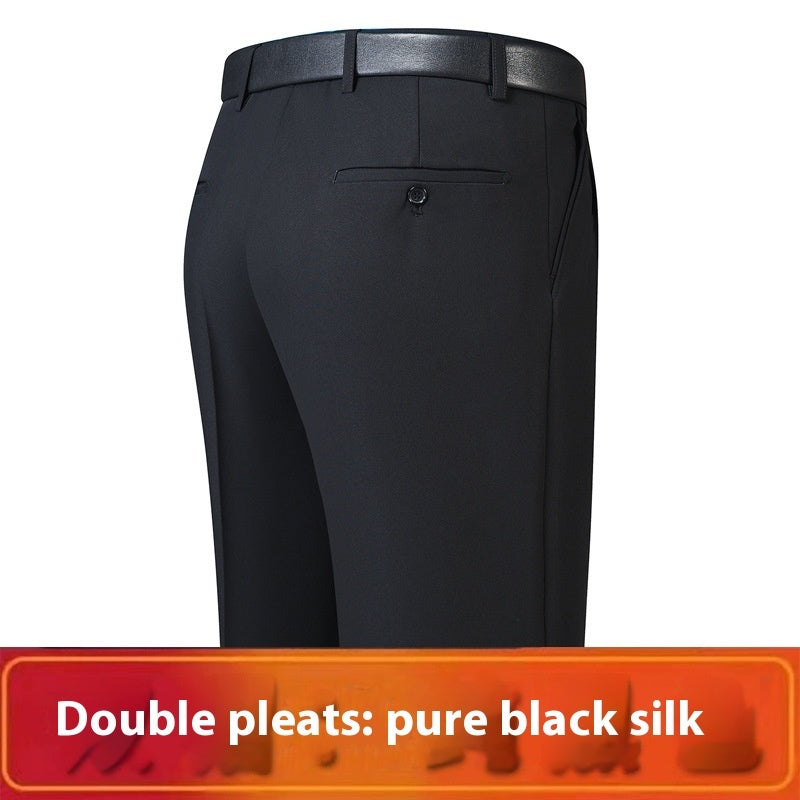 Men's Loose Deep Crotch Straight Trousers