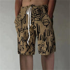 Men's Beach Pants Fun 3D Printed Swimming Trunks
