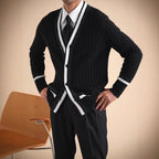 Twist Texture High Sense Men's Sweater Coat