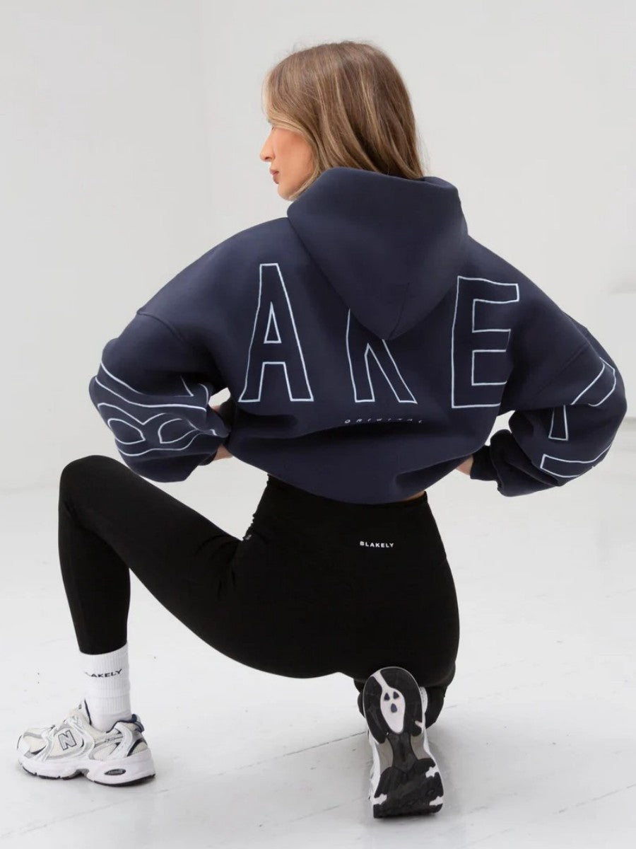 Thickened All-matching Long Sleeve Loose Hooded Hip-hop Pullover