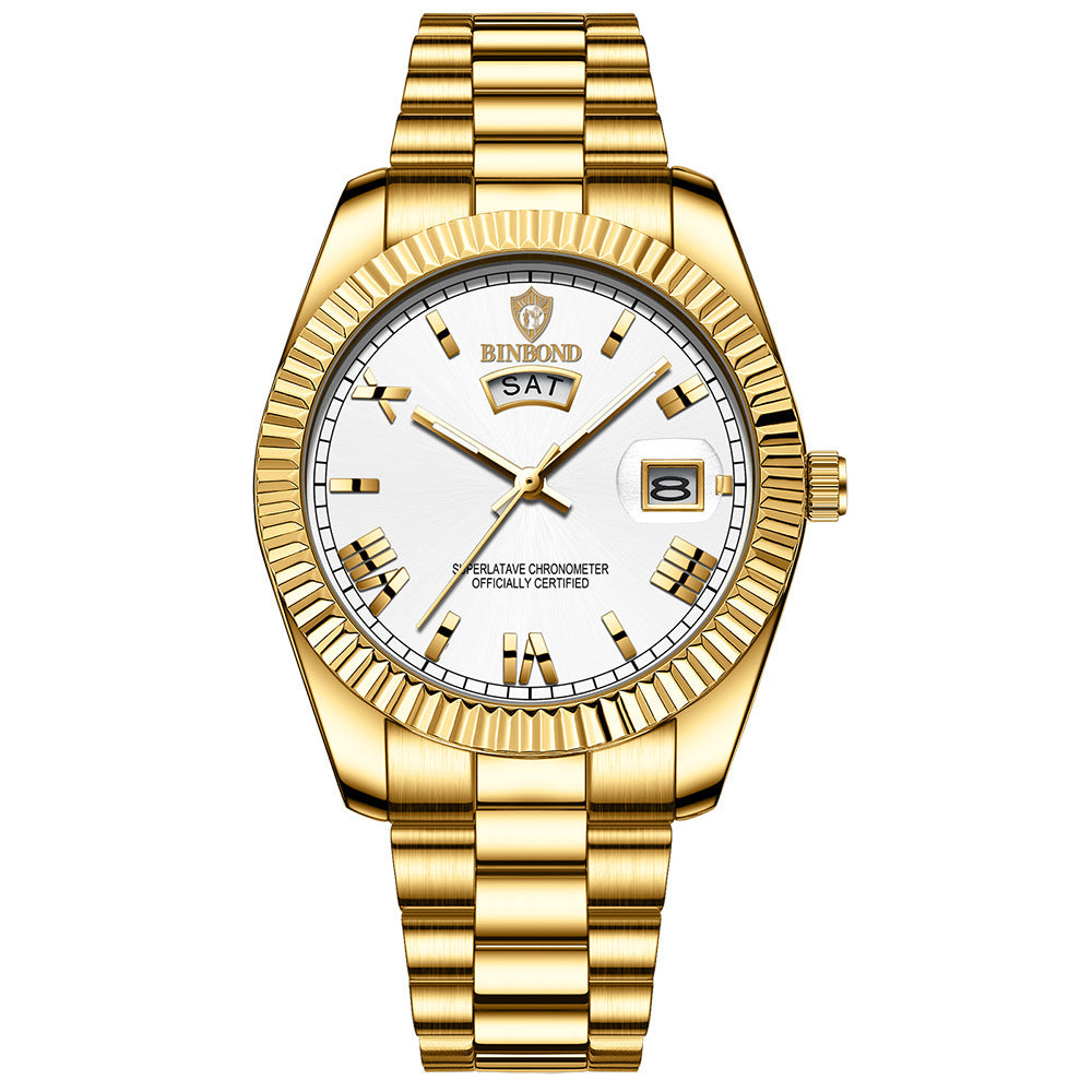 Blue Quartz Watch Couple Business Watch