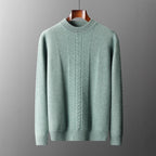 Half Collar Cashmere Sweater Men's Long Sleeve