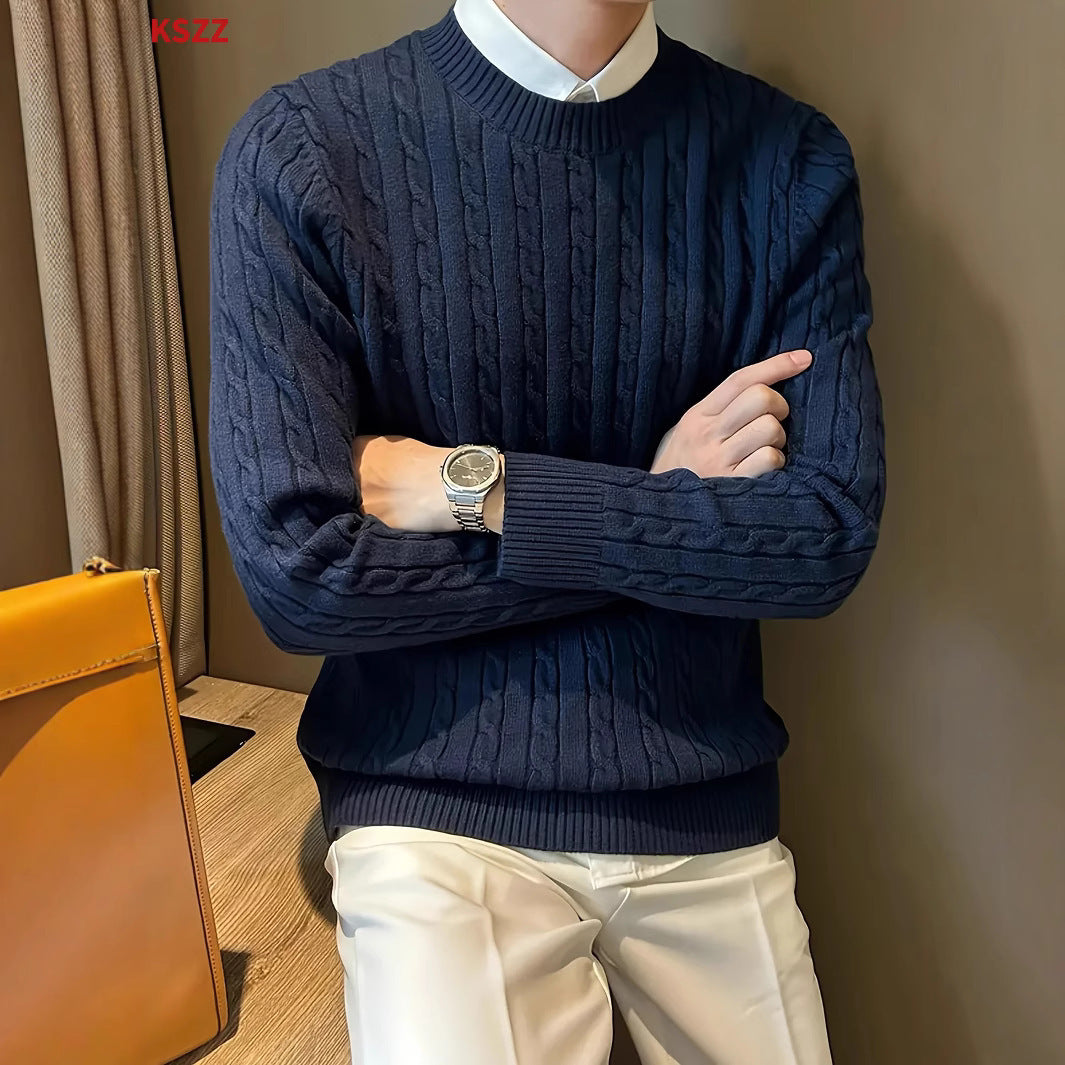 Retro Fashion And Personalized British Wild Men's Sweater