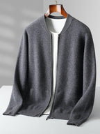 Round Neck Top Men's Cardigan Coat