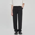 Anti-Wrinkle Woven Casual Loose Straight Drooping Suit Pants