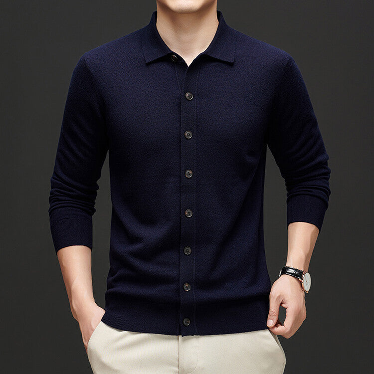 Solid Color 48 Worsted Single-sided Wool Sweater