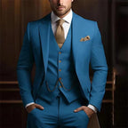 Men's High-grade Gentleman Temperament Slim Suit Three-piece Suit