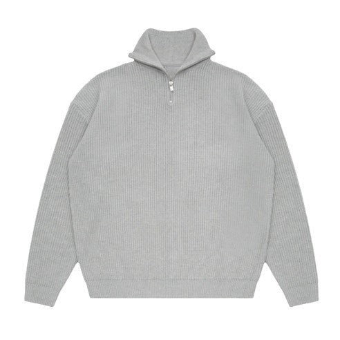Pullover Men's Half Turtleneck Zipper Pullover