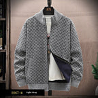 New Men's Casual Zipper Sweater Coat All-matching