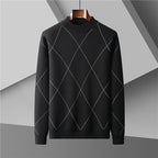 Round Neck Trend Loose Leisure Warm Long Sleeve Men's Sweater