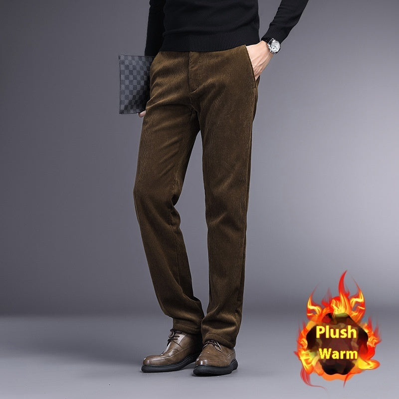 British Retro Middle-aged And Elderly Striped Pants