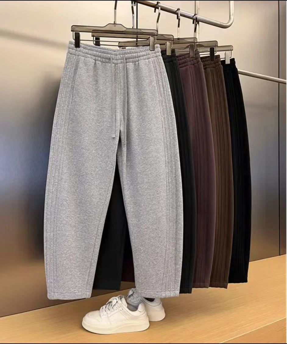 Heavy Industry Pleated Stand Cut Banana Pants Loose Wide Leg Solid Color