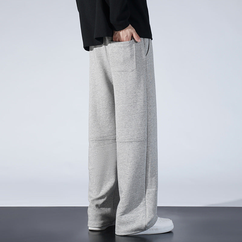 Men's Fashion Casual Pants Straight-leg Trousers