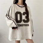 Round Neck Design Stitching Pullover And Fleece Sweater