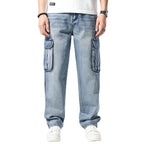 Hip Hop Men's Nostalgic Retro Multi-pocket Pants