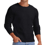 Men's Round Neck Pullover Long Sleeve V-neck