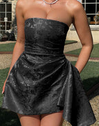 Fashion Tube Top Bow Dress Women