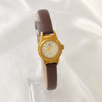 French Entry Lux Delicate Lady Diamond Small Golden Watch