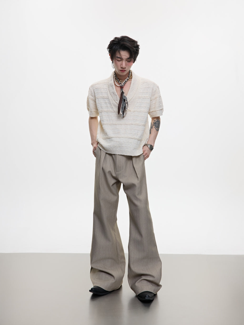 Skinny Suit Pants Men's Casual