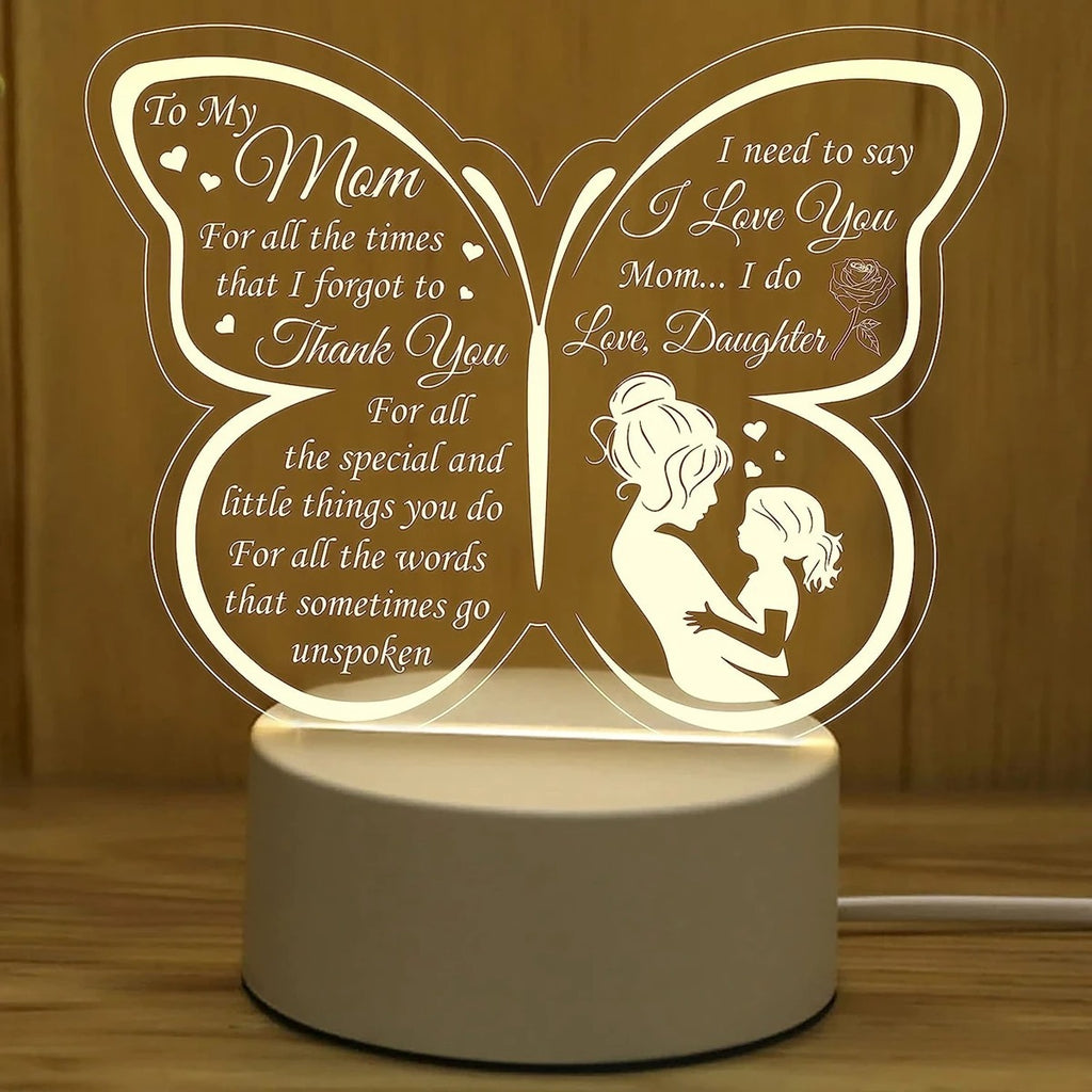 Heart-shaped Table Lamp Gift Lamp For Parents, Sisters And Friends