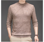Spring And Autumn Casual Half Turtleneck Solid Color Sweater
