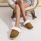 Winter Warm Plush Slippers Home Indoor Non-slip Bedroom Floor Soft Fuzzy Slipper For Couple Fashion Solid House Shoes