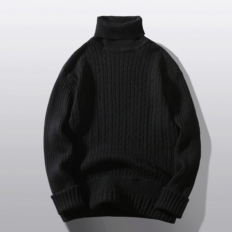 Men's Turtleneck Twist Shape Bottoming Shirt Sweater