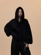 Retro Lazy Twist College Style Hooded Sweater