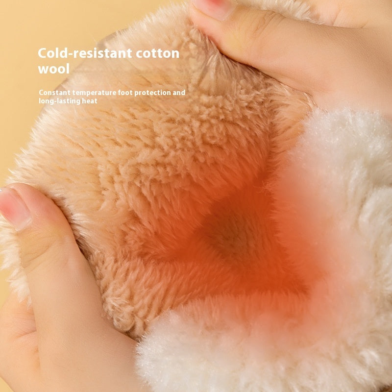 Indoor Home Thermal Non-slip Cotton-padded Shoes