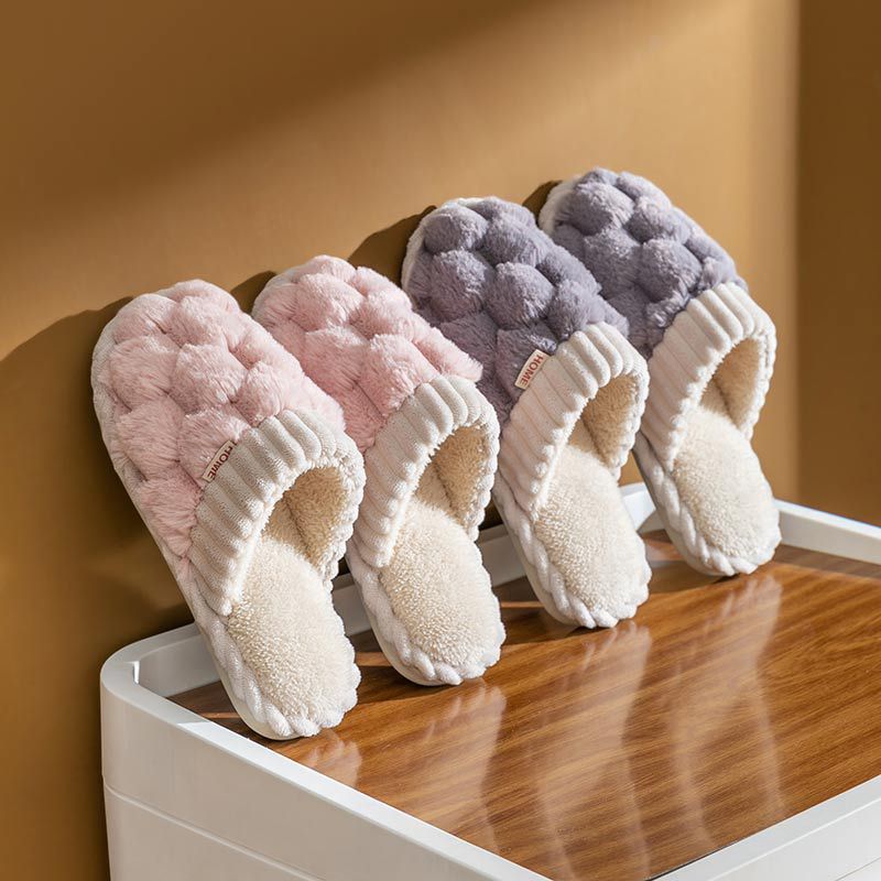 Cotton Slippers Women's Winter Home