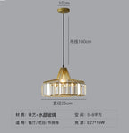 Simple Modern Light Luxury Crystal Creative Sun Lamp Bedroom Bedside Small Droplight