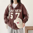 Design Sense Niche Couple Coat High Street Two Bars Raglan