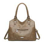 Jurchen Leather Large-capacity Soft Leather Casual Bag