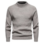 Men's Casual Knitted Solid Color Slim Fit Sweater