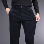 British Retro Middle-aged And Elderly Striped Pants