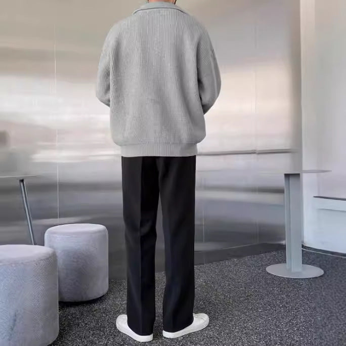 Pullover Men's Half Turtleneck Zipper Pullover