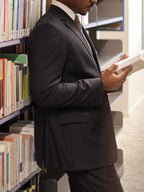 Men's Classic Striped Suit High Waist Pants Set