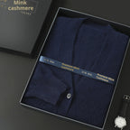 Mink Wool Sweater Men V-neck Thickened Sweater Loose Cardigan