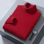 Men's High-neck Cashmere Sweater Solid Color Versatile