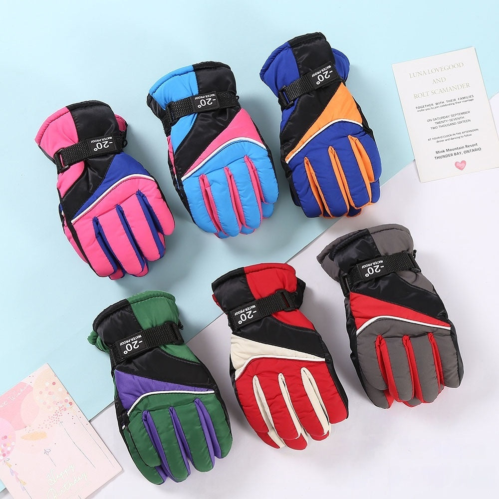 New Outdoor Ski Cycling Warm Children's Gloves