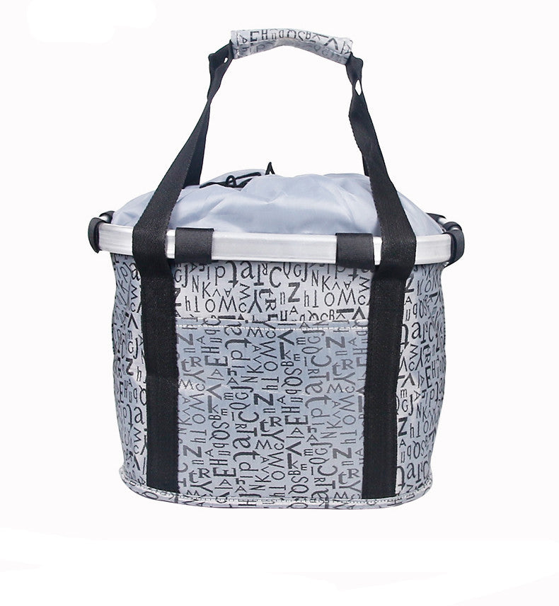 Fashion Aluminum Alloy Apron Folding Basket Bag