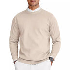 New Men's Round Neck Sweater Long Sleeve Knit